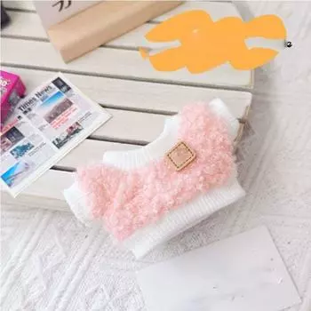 Мультяшный плюшевый комбинезон конфетного цвета, милые куклы, игрушки, аксессуары, наряд для куклы-идола, 10 см, хлопковая кукла 3