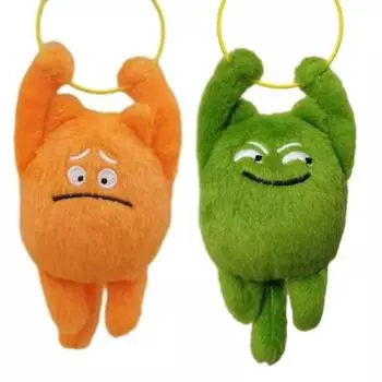 Мультяшный плюшевый кот брелок мягкая кукла кот кулон котенок подвеска Рождественский подарок оранжевый