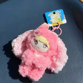 Мультяшный плюшевый кролик кукла брелок милая мягкая кукла игрушечная машина брелок рюкзак украшения аксессуары подарки 1pc