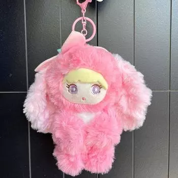 Мультяшный плюшевый кролик кукла брелок милая мягкая кукла игрушечная машина брелок рюкзак украшения аксессуары подарки ONESIZE