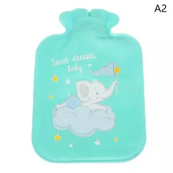 Мультяшный плюшевый кролик медведь кошка бутылка для воды наполнение водой бархат портативный студенческий грелка для рук милый теплый мешок для воды