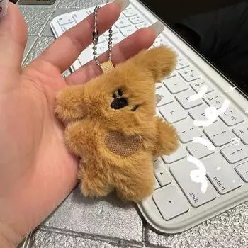 Мультяшный плюшевый медведь, брелок-подвеска, милая плюшевая кукла, игрушка, кавайная мягкая сумка, украшения, аксессуары