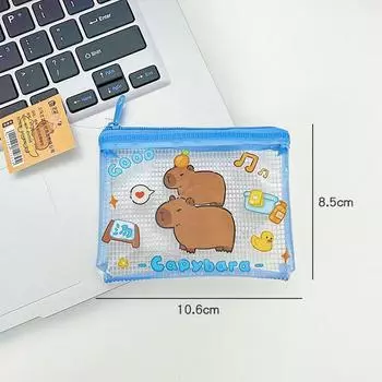 Мультяшный ПВХ Капибара кошелек для монет милый кошелек портативный водонепроницаемый мини сумка для хранения ключей наушники органайзер для детей подарки