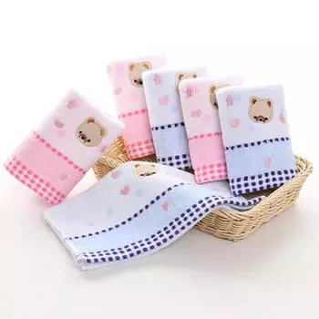 Мультяшный романтический медведь набор полотенец для дома, моря, отеля, пляжа, 100% хлопок для детей, спа, ванны, лица, рук, мягкого толстого полотенца asciugamani 1pcs 25x50cm синий