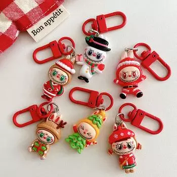 Мультяшный рождественский брелок-подвеска для женщин и мужчин, рюкзак, подвесные украшения, аксессуары, праздничные подарки