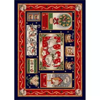 Мультяшный рождественский вышитый снеговик подарок елка перчатки ковер нескользящий машинная стирка ковер ковер гостиная напольный коврик для спальни 40X60cm-16x24in