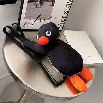 Мультяшный рюкзак в форме пингвина, мягкие плюшевые регулируемые лямки, отличная несущая нагрузка, детская плюшевая кукла, сумка, мини-рюкзак Penguin