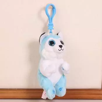 Мультяшный щенок плюшевый брелок милый чучело собаки брелок рюкзак кулон украшение сумка подвеска автомобильный держатель ключей для пары подарки
