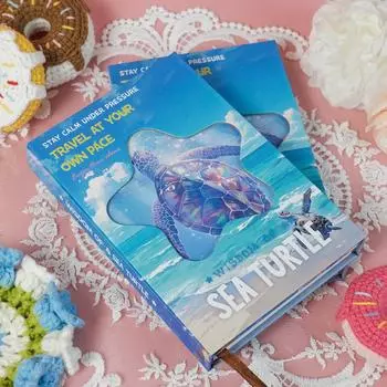 Мультяшный сериал Твердый корпус Портативный три складных блокнота Diy Творческий Справочник Ежедневник Книга записей