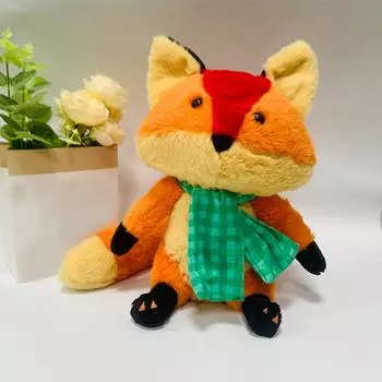 Мультяшный шарф праздничная кукла подарок на день рождения, креативные декоративные подарочные украшения One Size оранжевый