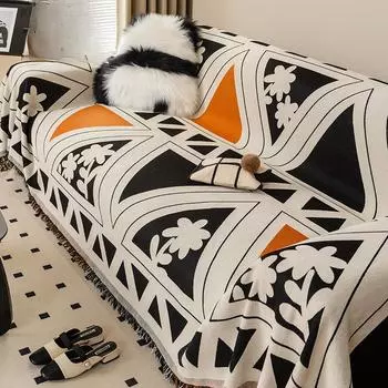 Мультяшный шенилловый диванный полотенце диванная подушка Four Seasons универсальный чехол для дивана чехол с защитой от царапин полное покрытие нескользящая подушка 180*130cm