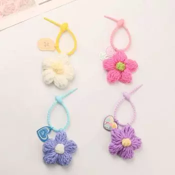 Мультяшный шерстяной цветок автомобильный брелок красочные акриловые подвесные аксессуары портативная сумка украшение мужчины style 4