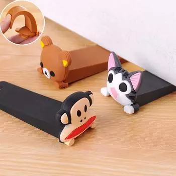 Мультяшный силиконовый дверной стопор, дверной блок-уловитель, домашний офис, детская защитная дверная карта