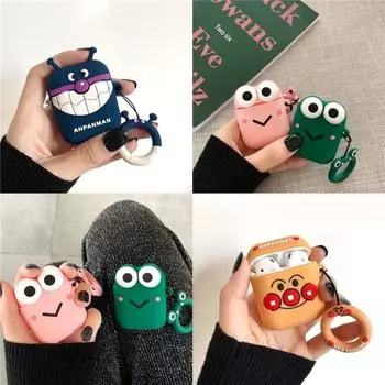 Мультяшный силиконовый защитный чехол для Airpods 1 2 Pro, мягкий силиконовый чехол для зарядки беспроводных наушников, чехлы для Airpods Pro For Airpods 1/2 Cover жёлтый