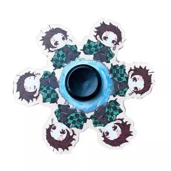 Мультяшный спиннер-фиджет Разные стили Аниме Японии Клинок, рассекающий демонов Милый гироскоп-фиджет Снятие стресса Карманный декомпрессионный гироскоп для кончиков пальцев Анти светло-синий