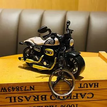 Мультяшный Стильный Сплав Мотоциклетный Брелок Милый Аксессуар Для Школьных Сумок И Ключей Matte Pink