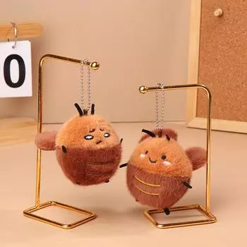 Мультяшный таракан плюшевый брелок чучело кукла брелок прекрасный рюкзак кулон автомобильный держатель ключей украшение пара подарки A2