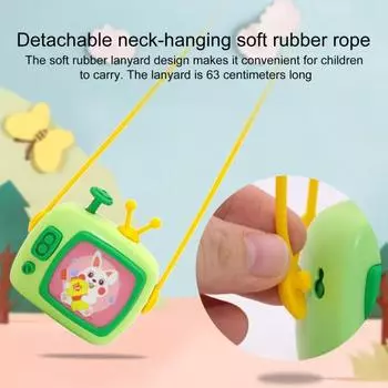 Мультяшный ТВ-стиль, игрушка-распылитель воды, портативный мини-разбрызгиватель для полива, мощный водяной распылитель зелёный