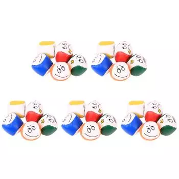 Мультяшный улыбающийся мячик для жонглирования из искусственной кожи, сумка для детей, интерактивные игрушки