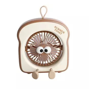 Мультяшный USB настольный вентилятор – Тихий портативный настольный вентилятор для детей, студентов One Size коричневый