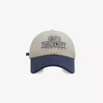 Мультяшный утенок Милый алфавит Вышитая бейсболка Лоскутная кепка Цвет бежевый