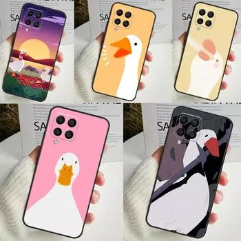 Мультяшный забавный гусь для Samsung Galaxy M13 M33 M53 M12 M32 M52 M14 M34 M54 M20 M51 M21 M30s M31s M15 M55 чехол Samsung M23