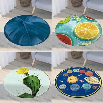 Мультяшный забавный лимонный ковер, квадратный нескользящий напольный коврик, нескользящий коврик для столовой, гостиной, мягкий ковер для спальни 40