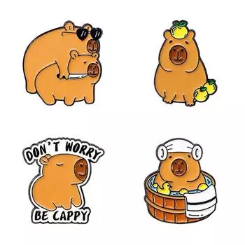 Мультяшный значок Милая брошь Украшение для рюкзака Пара Аксессуары Брошь