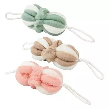 MulaF Body Пенящаяся Спина Только Тело Набор из 3 Подвесной Хранение Губка, Эластичный, Сетка, Мыть, Тянуть, Мыть, Цвета,