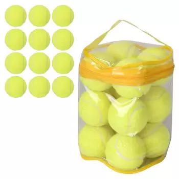 MulaF Practice Tennis Independent Club Tennis 12 Case Included Мячи, Обучение, Начинающие, Мероприятия, Школа, На Открытом Воздухе, Эластичные, Части,