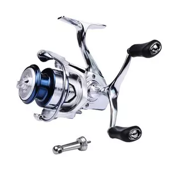 Mulanimo Spinning Left and Right Interchangeable Gear Ratio 5KG Eging Long Fishing Hole Freshwater Sea Aging Fishing Tackle Reel, Handle, Lightweight,
