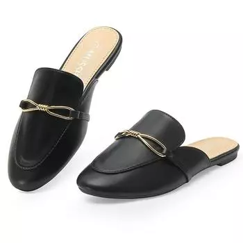 Mule Slippers Baotou Half Slippers Women s Outer Wear Summer And Autumn New Single Shoes Versatile Soft Leather Mule Shoes 8