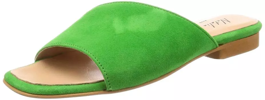 Mules Square Toe Flat Mules NATALIA 6105 Green 23 cm [Natalia Moreno] Women s зелёный