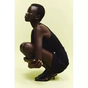 Мюли HM с острым носком, черные