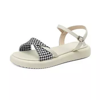 Мюли Krazing Pot с открытым носком на низком каблуке, летние шлепанцы на плоской платформе, женские сандалии для отдыха 34 абрикосовый