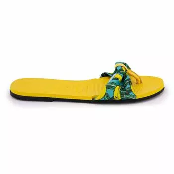 Мюли из ткани с принтом банана Женский HAVAIANAS 41/42 жёлтый