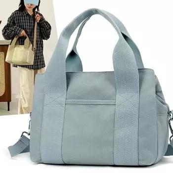 Multi-Compartment Canvas Handbag Women s Outgoing Shoulder Crossbody Bag Mother Bag хаки