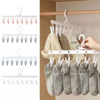 Multi-function Plastic Clothes Peg Clothes Drying Clip Windproof Clip Clip Universal Clip With Hat Drying Tools Sock W5O7 серый