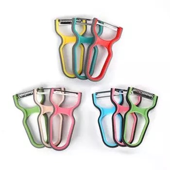 Многофункциональная картофелечистка, измельчитель фруктов и овощей, мини-терка для картофеля, набор кухонных принадлежностей разных цветов