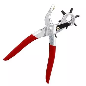 Multi-function Punch Pliers Round Hole Oval Hole Belt Punch Pliers Watchband Leathercraft Leather Belt Hole Punch Plier DIY Tool