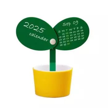 Multi-function Table Calendar Creative Pen Holder New Stationery Storage Box Home Office School жёлтый