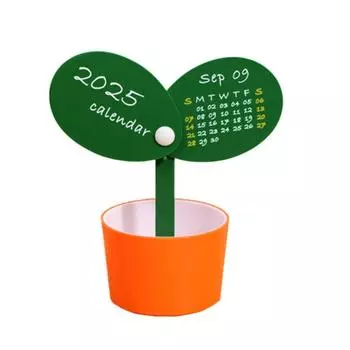 Multi-function Table Calendar Creative Pen Holder New Stationery Storage Box Home Office School оранжевый