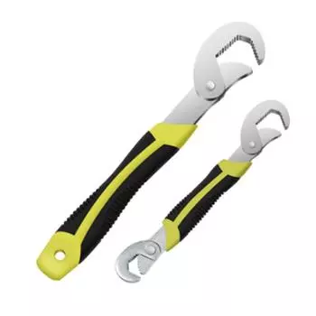 Многофункциональный инструмент Гаечный ключ Ремонтный гаечный ключ Трубный ключ Регулируемый гаечный ключ с трещоткой Гаечный ключ с перегородкой 1 set жёлтый