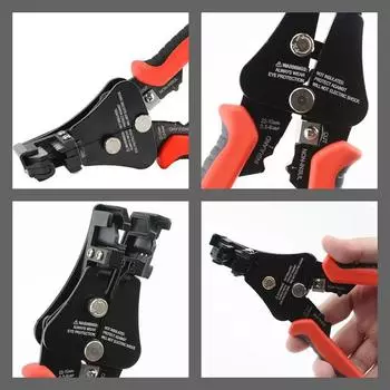 Multi-Function Wire Stripper Automatic Cable Cutter & Crimping Tool For Fiber Optic Coaxial & Electrical Wires