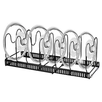 Multi-Functional Adjustable Dish Bowl Drying Shelf Cookware Storage Rack Kitchen Accessories Pan Pot Storage Organizer