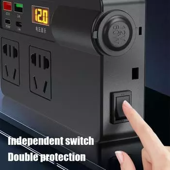 Многофункциональный автомобильный инверторный преобразователь 12 В 24 В в 220 В для подключения мобильного телефона и электронных аксессуаров для мотоцикла