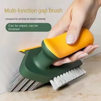 Multi Functional Crevice Brush, Bathroom Corner Brush, Bathroom Handheld Floor Brush, Floor Joint Cleaning, Hard Bristles one size