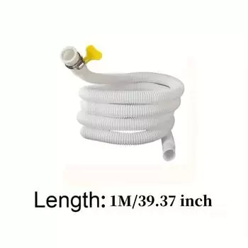 Multi-Functional Faucet Extension Tube with Clamp, Easy Installation, Interlocking Head & Tail Design, Plastic Material for Garden, Bathroom, Kitchen 1M--39.37inch