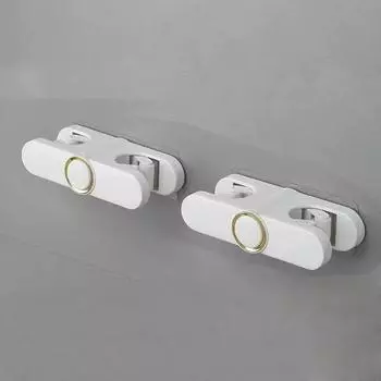 Multi-functional Self-Adhesive Mop Holder Wall Mounted Storage Rack with Dual-Side Broom Organizer for Home and Kitchen