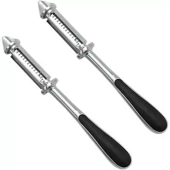 Multi-functional Vegetable Peeler, Zinc Alloy Peeler for Simple Fruit and Vegetable Preparation, Ergonomic Non-slip Handle